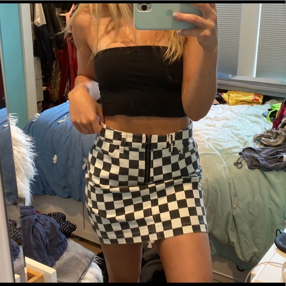 BDG checkered skirt urban outfitters